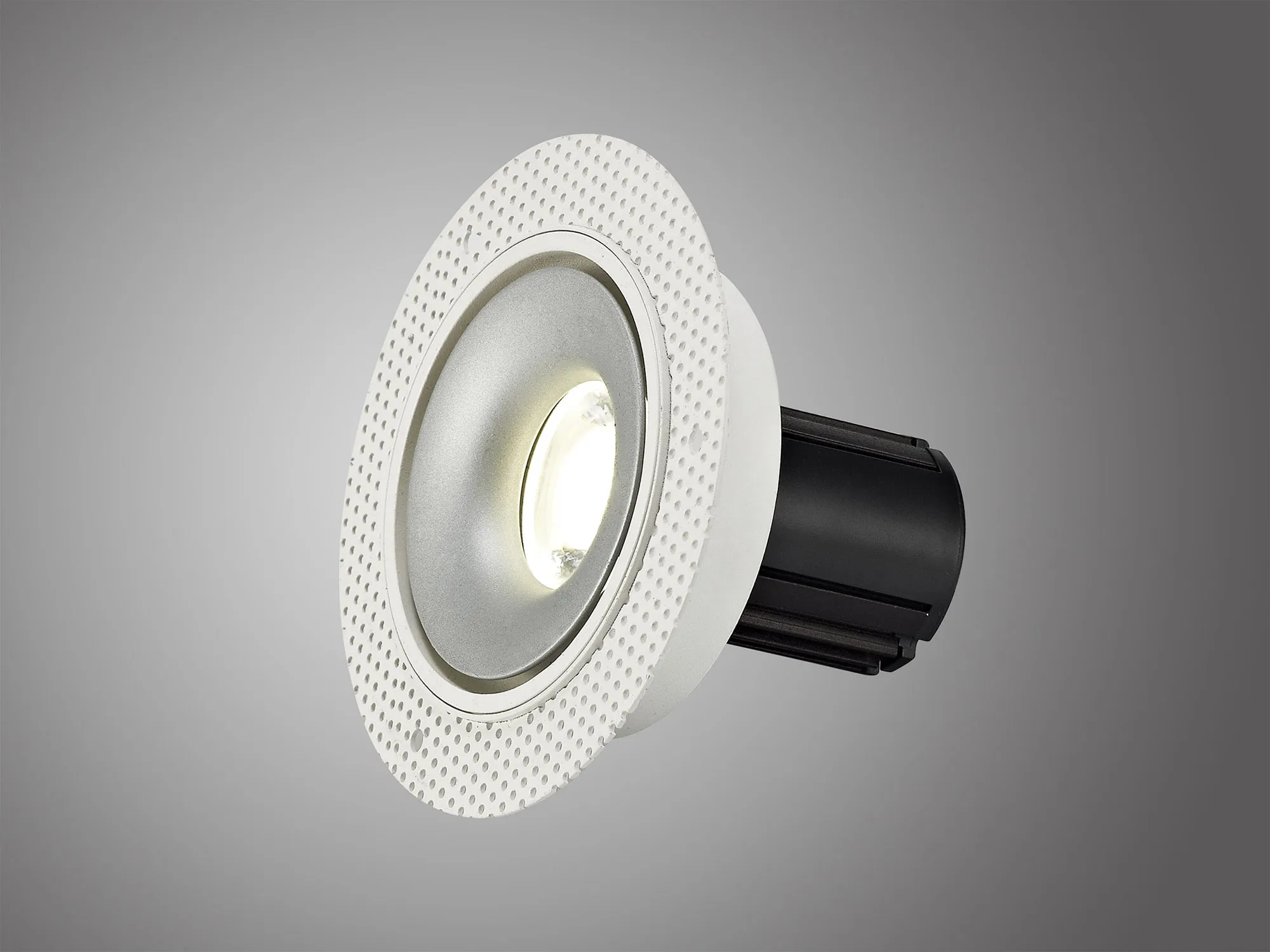 Bolor T 10 Tridonic Powered 10W 4000K 810lm 36° CRI>90 LED Engine White/Silver Trimless Fixed Recessed Spotlight, IP20 DM201116  Dlux Bolor T 10